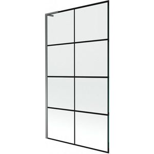 MEXEN/S - Next L vaňová zástena FIX 100 x 150, čierna vzor, grafit metal 895-100-000-03-77-95 vyobraziť