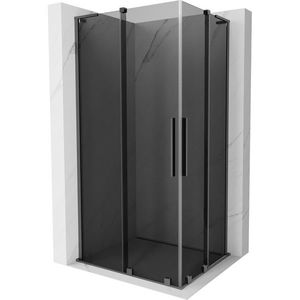 MEXEN/S - Velar L Duo sprchovací kút, posuvné dvere 90 x 80, grafit, grafit metal 871-090-080-02-43-95 vyobraziť