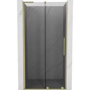 MEXEN/S - Velar L posuvné sprchové dvere 90, grafit, zlatá kartáčovaná 871-090-003-41-55 vyobraziť