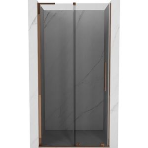 MEXEN/S - Velar L posuvné sprchové dvere 120, grafit, ružové zlato 871-120-003-41-60 vyobraziť