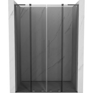 MEXEN/S - Velar L Duo posuvné sprchové dvere 140, grafit, grafit metal 871-140-003-42-95 vyobraziť