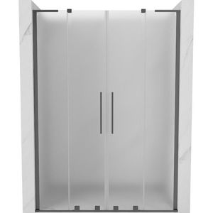MEXEN/S - Velar L Duo posuvné sprchové dvere 150, dekor, grafit metal 871-150-003-32-95 vyobraziť