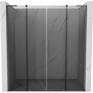 MEXEN/S - Velar L Duo posuvné sprchové dvere 170, grafit, grafit metal 871-170-003-42-95 vyobraziť
