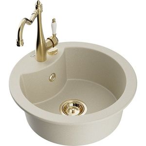 MEXEN/S MEXEN/S - Diego granitový drez 1-miska vrátane batérie Carla, béžová 6512-69-670700-50 vyobraziť