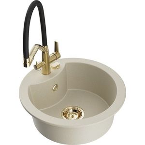 MEXEN/S MEXEN/S - Diego granitový drez 1-miska vrátane batérie Duo, béžová 6512-69-671701-57-G vyobraziť