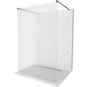 MEXEN/S - Kioto samostatne stojaca sprchová zástena 120 x 200, prúžky 8 mm, grafit metal 800-120-002-95-09 vyobraziť