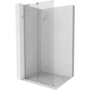 MEXEN/S - Velar L Sprchová zástena posuvná Walk-in 90 x 200, transparent 8 mm, nikel kartáčovaný 871-090-003-03-97 vyobraziť