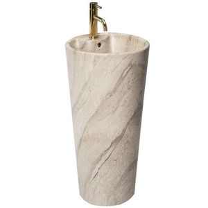 REA - Voľne stojace umývadlo Blanka Natural Matt Marble 40x40 REA-U4664 vyobraziť