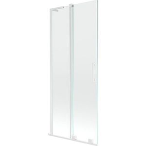 MEXEN/S - Velar L dvojkrídlová posuvná vaňová zástena 80 x 150, transparent, biela 896-080-003-01-20 vyobraziť