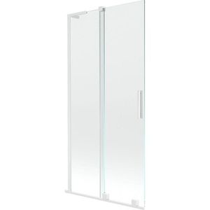 MEXEN/S - Velar L dvojkrídlová posuvná vaňová zástena 90 x 150, transparent, biela 896-090-003-01-20 vyobraziť