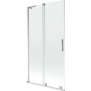 MEXEN/S - Velar L dvojkrídlová posuvná vaňová zástena 100 x 150, transparent, chróm 896-100-003-01-01 vyobraziť