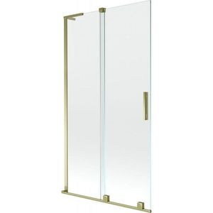 MEXEN/S - Velar L dvojkrídlová posuvná vaňová zástena 100 x 150, transparent, zlatá 896-100-003-01-50 vyobraziť