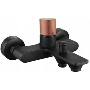 MEXEN/S - Royo One vaňová batéria 150 mm, čierna/ružové zlato 72230-76 vyobraziť