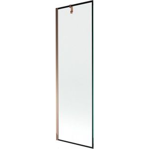 MEXEN/S - Next vaňová zástena FIX 60 x 150, čierna dekor, růžové zlato 895-060-000-00-70-60 vyobraziť