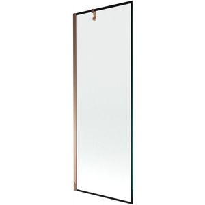 MEXEN/S - Next vaňová zástena FIX 70 x 150, čierna dekor, růžové zlato 895-070-000-00-70-60 vyobraziť