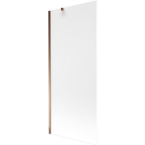 MEXEN/S - Next vaňová zástena FIX 80 x 150, mrazené sklo, růžové zlato 895-080-000-00-30-60 vyobraziť