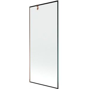 MEXEN/S - Next vaňová zástena FIX 80 x 150, čierna dekor, růžové zlato 895-080-000-00-70-60 vyobraziť