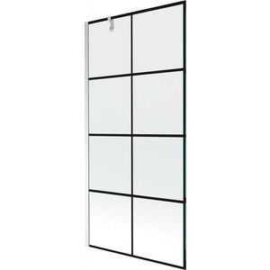 MEXEN/S - Next vaňová zástena FIX 90x150, čierny dekor, chróm 895-090-000-00-77-01 vyobraziť