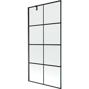 MEXEN/S - Next vaňová zástena FIX 90x150, čierny dekor, čierna 895-090-000-00-77-70 vyobraziť