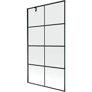 MEXEN/S - Next vaňová zástena FIX 100x150, čierny dekor, čierna 895-100-000-00-77-70 vyobraziť