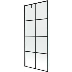 MEXEN/S - Next vaňová zástena FIX 80 x 150, čierny dekor, čierna 895-080-000-00-77-70 vyobraziť