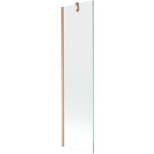 MEXEN/S - Next vaňová zástena FIX 50 x 150, transparent, meď kartáčovaná 895-050-000-00-00-65 vyobraziť