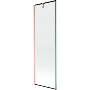 MEXEN/S - Next vaňová zástena FIX 60 x 150, čierna vzor, meď kartáčovaná 895-060-000-00-70-65 vyobraziť