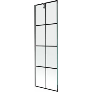 MEXEN/S - Next vaňová zástena FIX 60 x 150, čierna vzor, grafit metal 895-060-000-00-77-95 vyobraziť