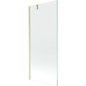 MEXEN/S - Next vaňová zástena FIX 80 x 150, transparent, zlatá kartáčovaná 895-080-000-00-00-55 vyobraziť