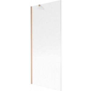 MEXEN/S - Next vaňová zástena FIX 80 x 150, prúžky, meď kartáčovaná 895-080-000-00-09-65 vyobraziť