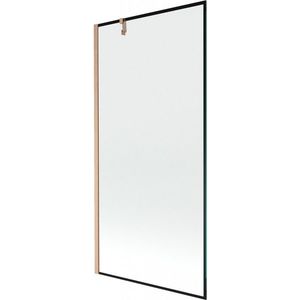 MEXEN/S - Next vaňová zástena FIX 90 x 150, čierna vzor, meď kartáčovaná 895-090-000-00-70-65 vyobraziť