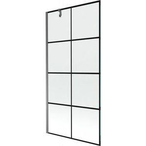 MEXEN/S - Next vaňová zástena FIX 90 x 150, čierna vzor, grafit metal 895-090-000-00-77-95 vyobraziť