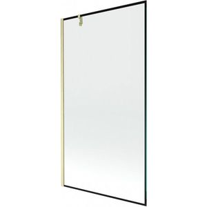 MEXEN/S - Next vaňová zástena FIX 100 x 150, čierna vzor, zlatá kartáčovaná 895-100-000-00-70-55 vyobraziť