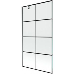 MEXEN/S - Next vaňová zástena FIX 100 x 150, čierna vzor, grafit metal 895-100-000-00-77-95 vyobraziť