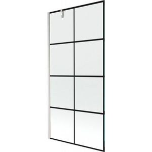 MEXEN/S - Next vaňová zástena FIX 90 x 150, čierna vzor, nikel kartáčovaná 895-090-000-00-77-97 vyobraziť