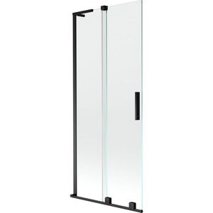 MEXEN/S - Velar L dvojkrídlová posuvná vaňová zástena 80 x 150, transparent, čierna 896-080-003-01-70 vyobraziť