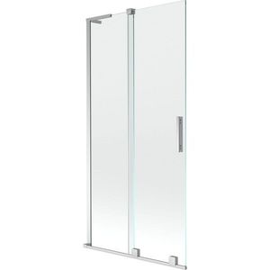 MEXEN/S - Velar L dvojkrídlová posuvná vaňová zástena 95 x 150, transparent, chróm 896-095-003-01-01 vyobraziť