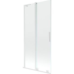 MEXEN/S - Velar L dvojkrídlová posuvná vaňová zástena 95 x 150, transparent, biela 896-095-003-01-20 vyobraziť