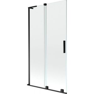 MEXEN/S - Velar L dvojkrídlová posuvná vaňová zástena 100 x 150, transparent, čierna 896-100-003-01-70 vyobraziť