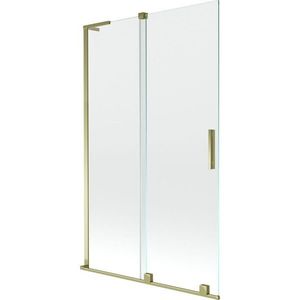 MEXEN/S - Velar L dvojkrídlová posuvná vaňová zástena 110 x 150, transparent, zlatá 896-110-003-01-50 vyobraziť