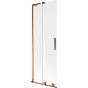 MEXEN/S - Velar L dvojkrídlová posuvná vaňová zástena 70 x 150, dekor, ružové zlato 896-070-003-31-60 vyobraziť