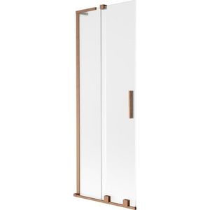 MEXEN/S - Velar L dvojkrídlová posuvná vaňová zástena 70 x 150, dekor, meď kartáčovaná 896-070-003-31-65 vyobraziť