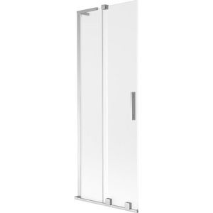 MEXEN/S - Velar L dvojkrídlová posuvná vaňová zástena 75 x 150, dekor, chróm 896-075-003-31-01 vyobraziť