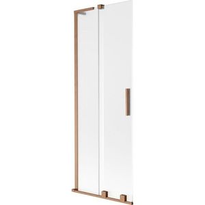 MEXEN/S - Velar L dvojkrídlová posuvná vaňová zástena 75 x 150, dekor, meď kartáčovaná 896-075-003-31-65 vyobraziť