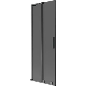 MEXEN/S - Velar L dvojkrídlová posuvná vaňová zástena 75 x 150, grafit, grafit kartáčovaná 896-075-003-41-66 vyobraziť