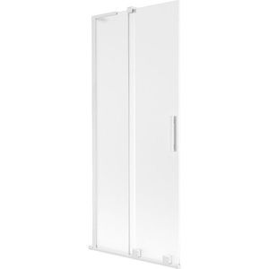 MEXEN/S - Velar L dvojkrídlová posuvná vaňová zástena 80 x 150, dekor, biela 896-080-003-31-20 vyobraziť