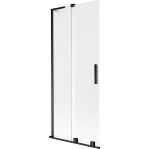 MEXEN/S - Velar L dvojkrídlová posuvná vaňová zástena 85 x 150, dekor, čierna 896-085-003-31-70 vyobraziť
