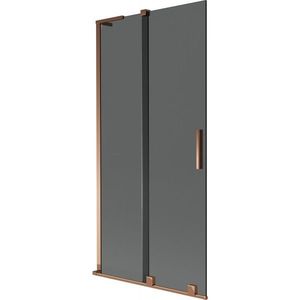 MEXEN/S - Velar L dvojkrídlová posuvná vaňová zástena 90 x 150, grafit, ružové zlato 896-090-003-41-60 vyobraziť