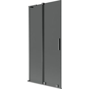 MEXEN/S - Velar L dvojkrídlová posuvná vaňová zástena 90 x 150, grafit, grafit kartáčovaná 896-090-003-41-66 vyobraziť
