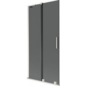 MEXEN/S - Velar L dvojkrídlová posuvná vaňová zástena 90 x 150, grafit, nikel kartáčovaný 896-090-003-41-97 vyobraziť